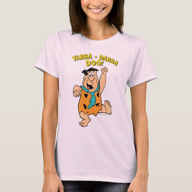 Camiseta Fred Flintstone Yabba-Dabba Doo! (Frente)