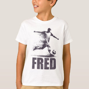 Camiseta Fred Futebol Meninos Nome Personalizado Primeiro N
