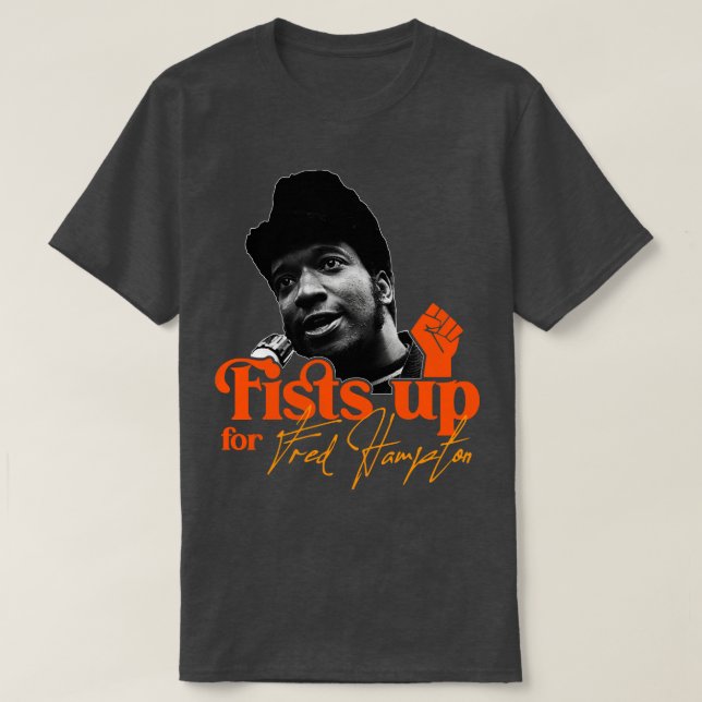 Camiseta Fred Hampton provoca tributo revolucionário do BLM (Frente do Design)