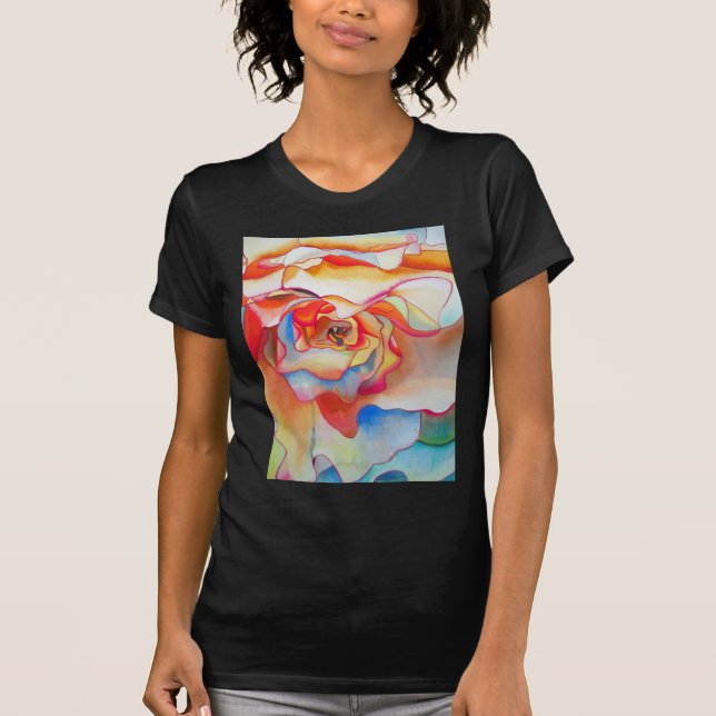 Camiseta Fred martin begonia watercolor art (Frente)