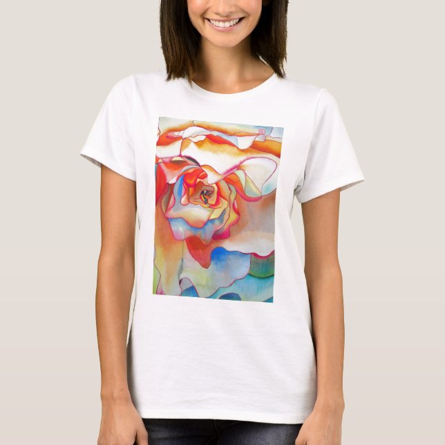 Camiseta Fred martin begonia watercolor art (Frente)