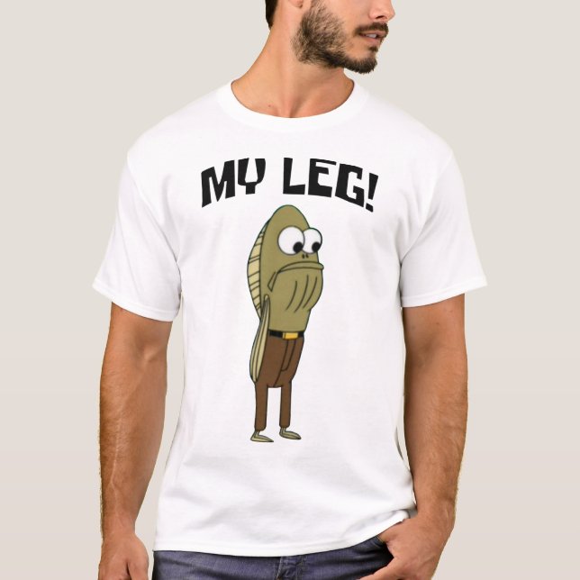 Camiseta Fred, O Peixe, Minha Perna! (Frente)