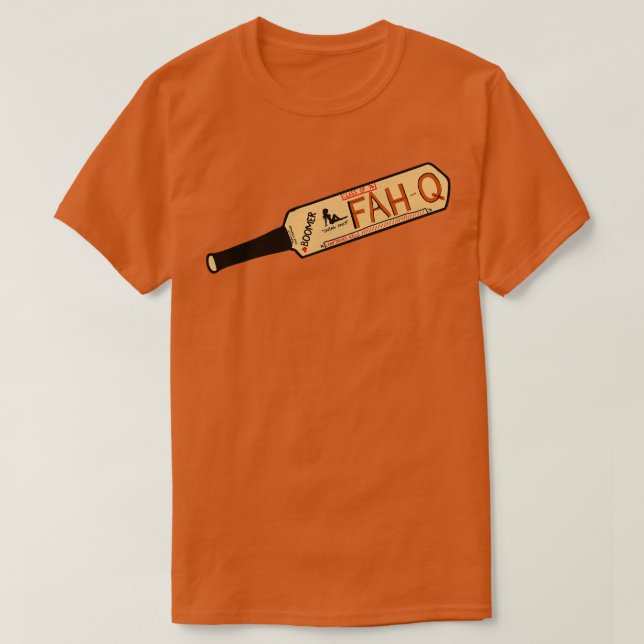 Camiseta Fred OBannion Cricket Bat FAHQ (Frente do Design)
