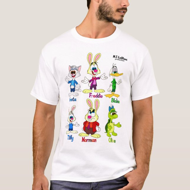 Camiseta Freddie Bunny & Amigos (Frente)