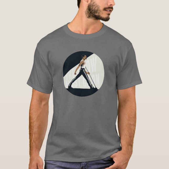 Camiseta Freddie Mercury Silhouette | The Show Must Go On (Frente)
