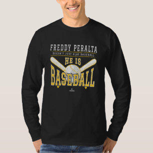 Camiseta Freddy Peralta não joga beisebol, ele é Ba