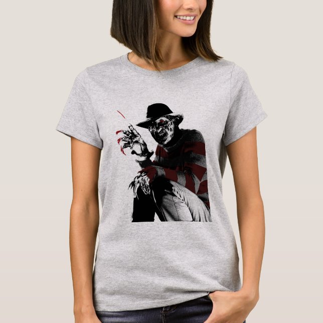 Camiseta Freddy vs Jason | Freddy Ver Vermelho (Frente)