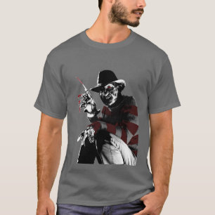 Camiseta Freddy vs Jason   Freddy Ver Vermelho