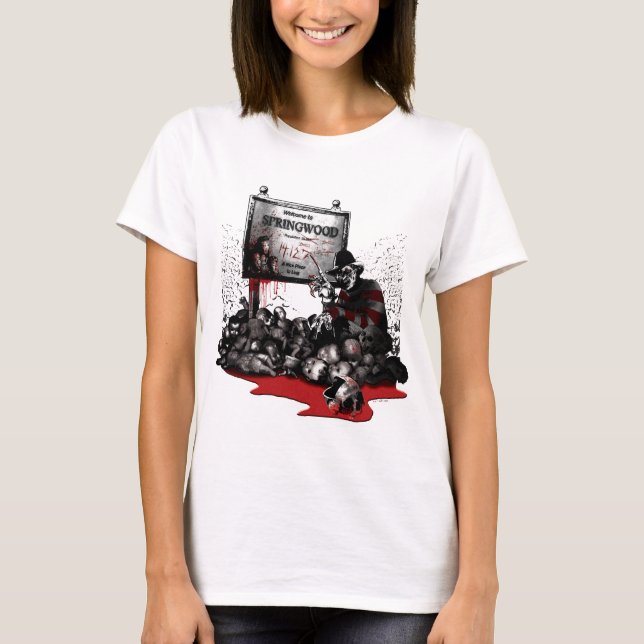 Camiseta Freddy vs. Jason | Welcome to Springwood (Frente)