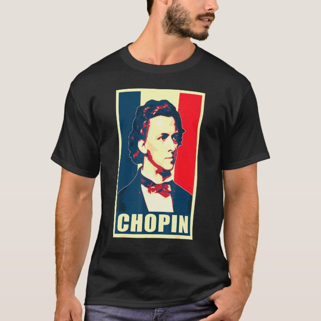 Camiseta Frederic Chopin Classic Music Composer Retro (Frente)