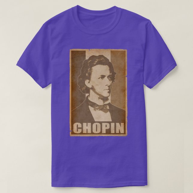Camiseta Frederic Chopin Retro Propaganda Classical Music C (Frente do Design)