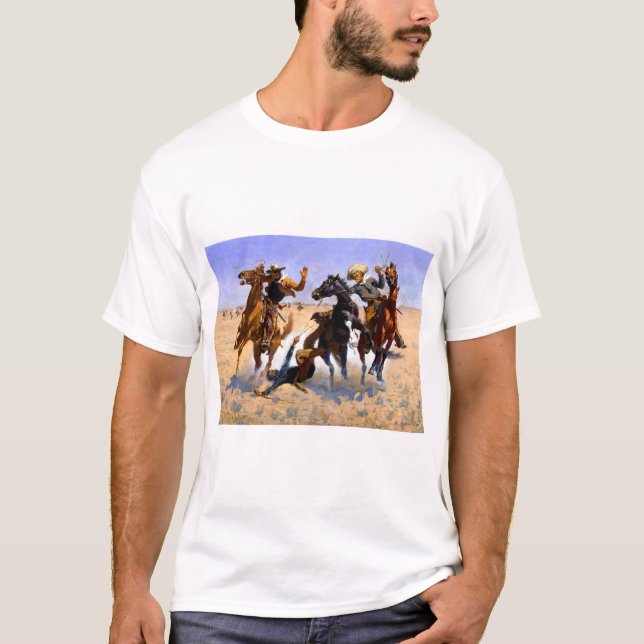 Camiseta Frederic Remington Aiding a Comrade (Frente)