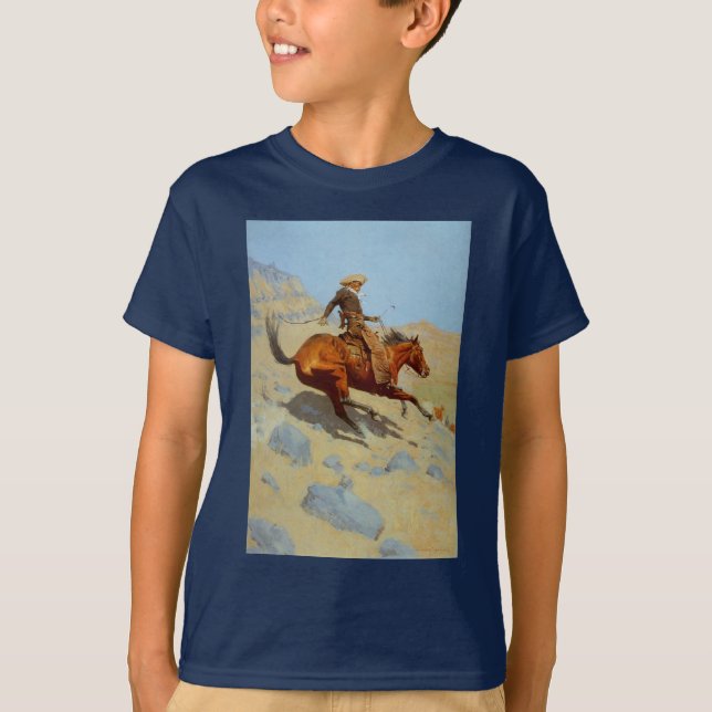 Camiseta Frederic Remington's The Cowboy (1902) (Frente)