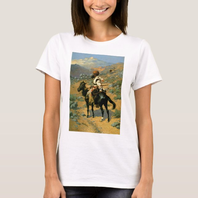 Camiseta Frederic Remington's The Indian Trapper (1889) (Frente)