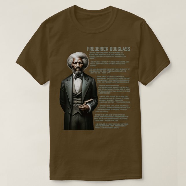 Camiseta Frederick Douglass (Frente do Design)