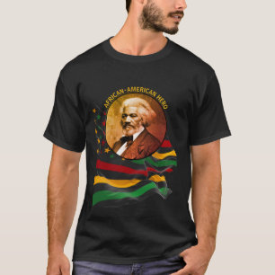 Camiseta FREDERICK DOUGLASS Afro-americano HISTÓRIA NEGRA