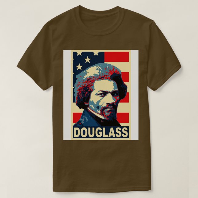 Camiseta Frederick Douglass America Poster (Frente do Design)