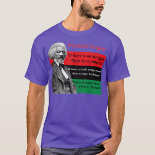 Camiseta Frederick Douglass cita Bandeira Pan-africana Pret
