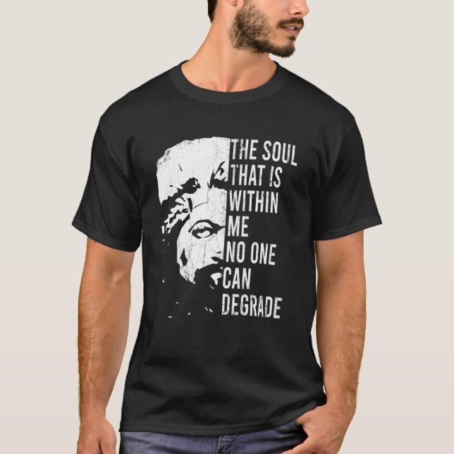 Camiseta Frederick Douglass Cote Roupa da História Negra Mo (Frente)