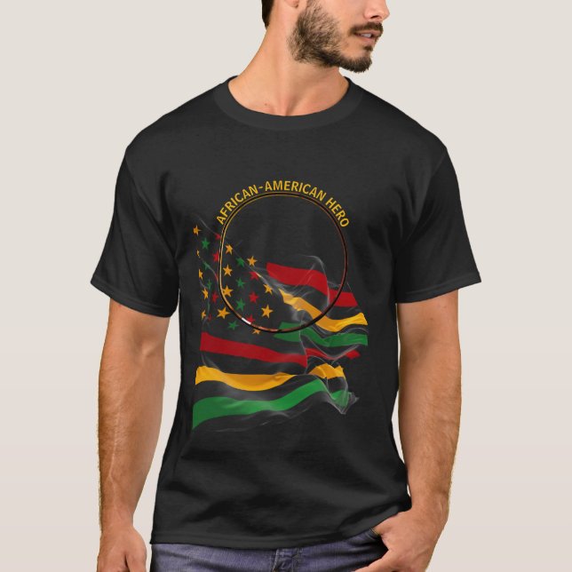 Camiseta FREDERICK DOUGLASS - HISTÓRIA NEGRA Africano Ameri (Frente)