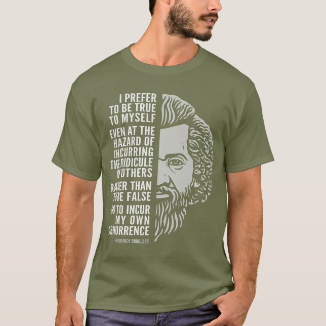 Camiseta Frederick Douglass Inspirational Cote Verdadeiro P (Frente)