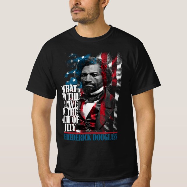 Camiseta FREDERICK DOUGLASS - O que fazer com a saia-escrav (Frente)
