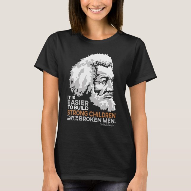 Camiseta Frederick Douglass Pride Citação Para História Neg (Frente)