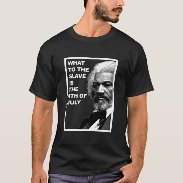 Camiseta FREDERICK DOUGLASS - Que ao escravo (Frente)