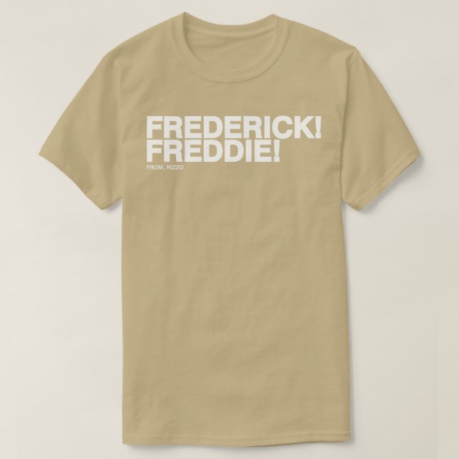 Camiseta Frederick Freddie Frederick Freddie De Rizzo Whi (Frente do Design)