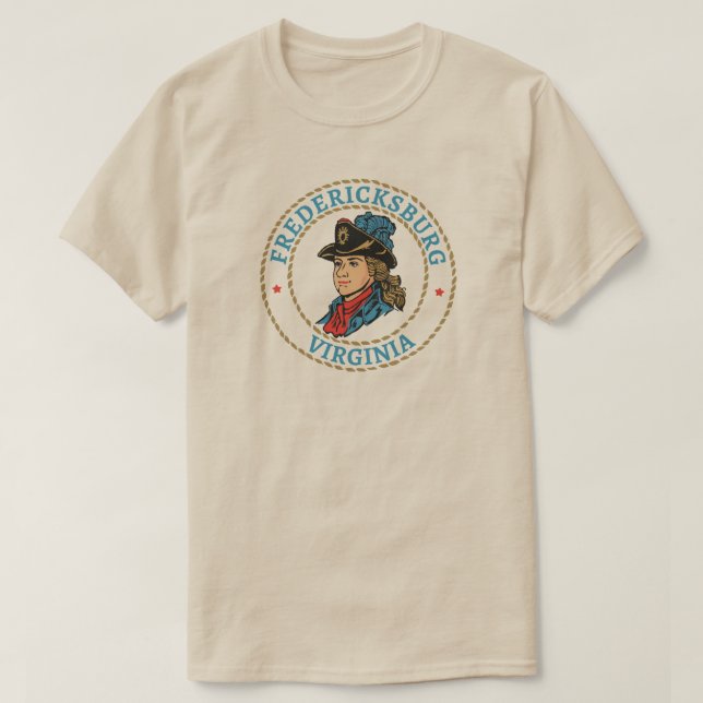 Camiseta Fredericksburg Virginia Colonial (Frente do Design)