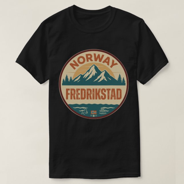 Camiseta Fredrikstad, Norge Noruega (Frente do Design)