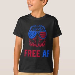 Camiseta FREE AF EUA Bandeira Americana Patriótica Águia 4 