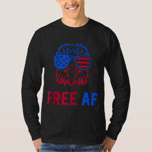 Camiseta FREE AF EUA Bandeira Americana Patriótica Águia 4 