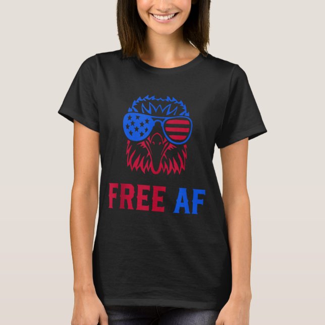 Camiseta FREE AF EUA Bandeira Americana Patriótica Águia 4  (Frente)