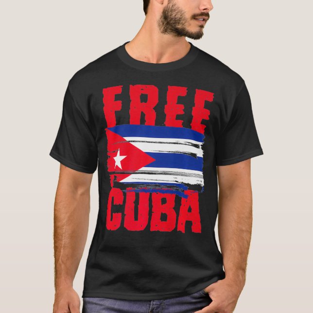 Camiseta Free Cuba Premium (Frente)