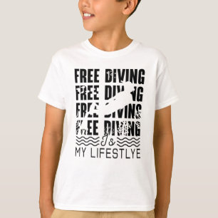 Camiseta Free Diving Is My Lifestyle Apnoe Freediver Dive