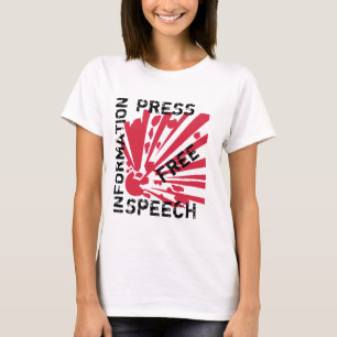 Camiseta Free Espremes informação - Free Speech -