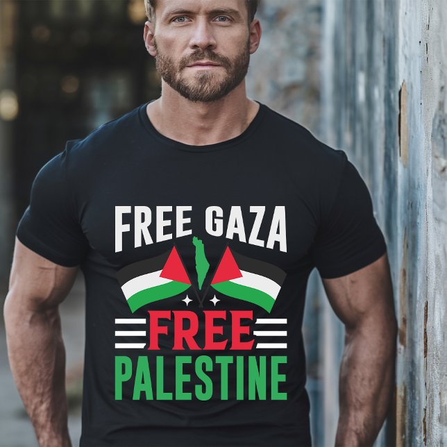 Camiseta Free Gaza and Free Palestine T-Shirt (Criador carregado)