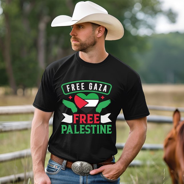 Camiseta Free Gaza Free Palestine T-Shirt (Criador carregado)