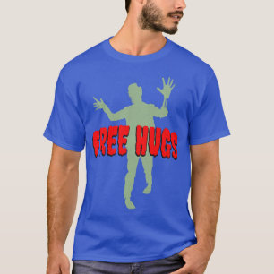 Camiseta Free Hugs Engraçado Festa de Zombie Halloween