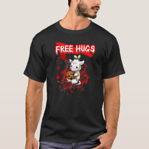 Camiseta Free Hugs Halloween Sarcasm Assustador Figurume H