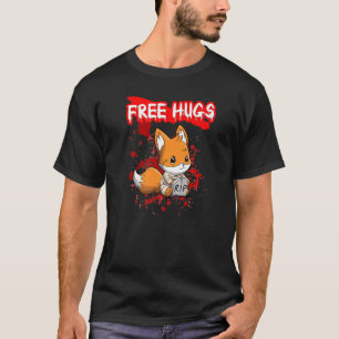 Camiseta Free Hugs Halloween Sarcasm Assustador Figurume H