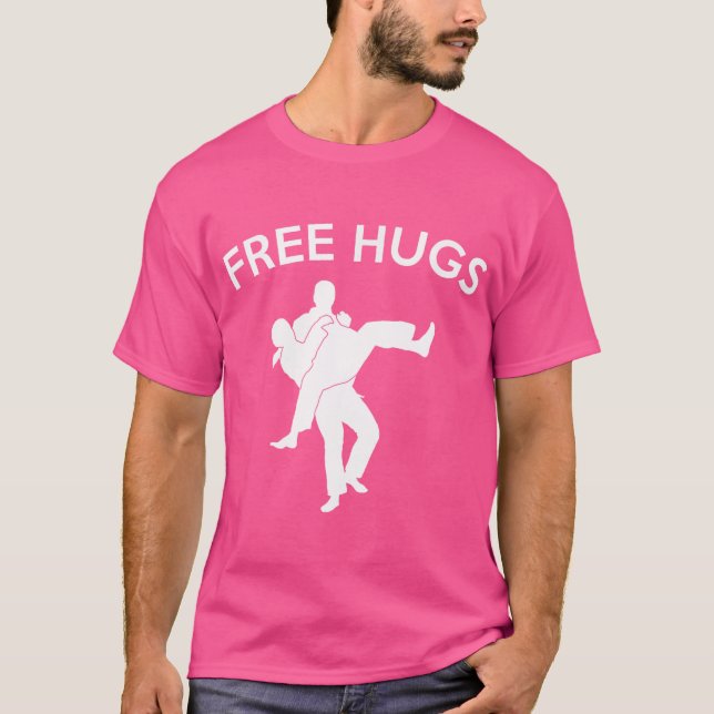 Camiseta Free Hugs Jiu Jitsu (Frente)