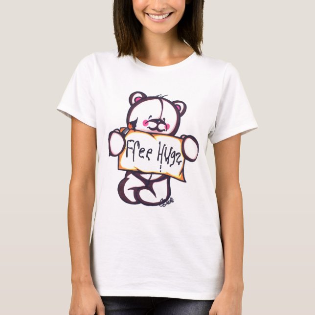 Camiseta Free Hugs Ringer T (Frente)