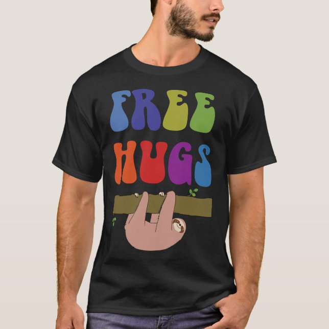 Camiseta Free Hugs Sloth (Frente)