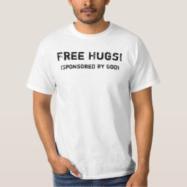 Camiseta Free Hugs! (Sponsored by God)