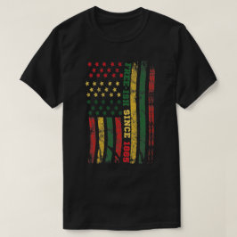 Camiseta Free-ish Since 1865 Juneteenth Flag