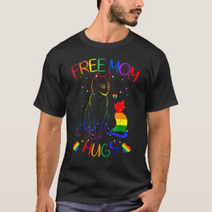 Camiseta Free Mãe Hugs Lgbt Cat Orgulho gay Rainbow 1