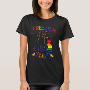 Camiseta Free Mãe Hugs Lgbt Cat Orgulho gay Rainbow 1