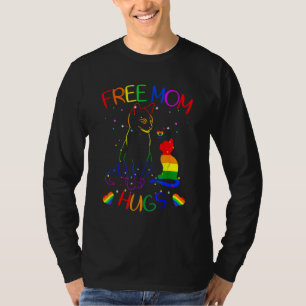 Camiseta Free Mãe Hugs Lgbt Cat Orgulho gay Rainbow 1